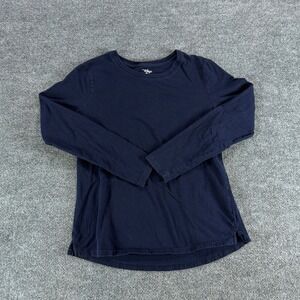 Great Northwest Indigo Womens Navy Blue Long Sleeve Crew Neck‎ T-Shirt Size M